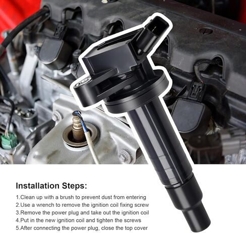 4pcs ملفات الإشعال ومقاطع الإشعال متوافقة مع Hyundai Sonata Santa Fe Sport Kia Optima Sorento Sportage 2015 2016 2017 2018 Coil Pack 2.4 L4 استبدال# GN10730 IC871 UF764 in Kuwait