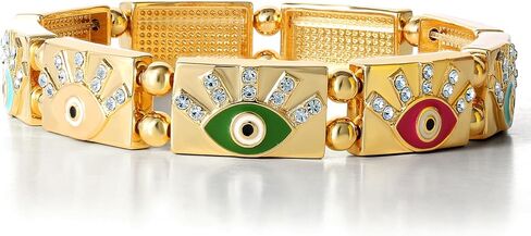 Jessica Simpson Womens Evil Eye Bracelet - Gold-Tone Evil Eye Bracelets for Women in Saudi Arabia