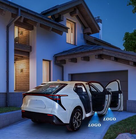 2 حزمة سيارة LED LED LED LED LOGO Projector مجاملة الإسحبات ثلاثية الأبعاد ضوء الظل لـ LEXUS RX/GX/GS/IS/LS/LX/LM/RC/UX/ES AUTO AUDICORIES 2006-2025 in Kuwait