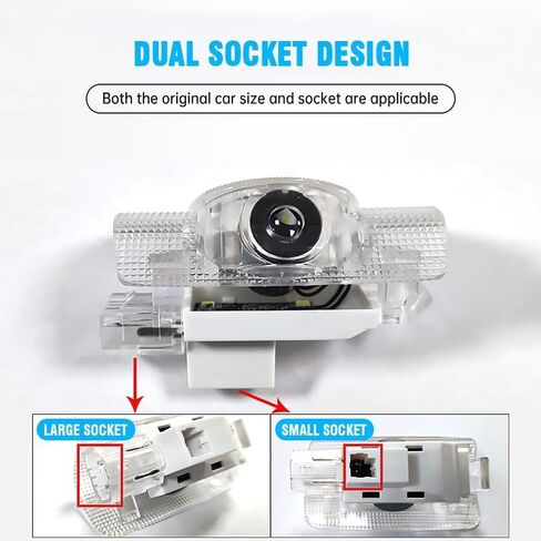 2 حزمة سيارة LED LED LED LED LOGO Projector مجاملة الإسحبات ثلاثية الأبعاد ضوء الظل لـ LEXUS RX/GX/GS/IS/LS/LX/LM/RC/UX/ES AUTO AUDICORIES 2006-2025 in Kuwait