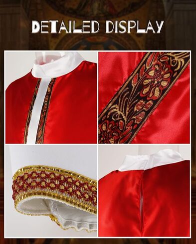 زي Vzqi Pope for Kids Bishop Own Boys Halloween Cosplay Pope Hat in Kuwait