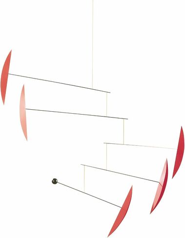 Tango Black Hanging Mobile - 40 Inches - Steel and Plastic - Handmade in Denmark by Flensted in Saudi Arabia