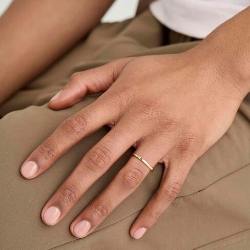 3pcs 14K Gold Plated Rings for Women Dainty Gold Stacking Band Thin Gold Thumb Pinky Finger Ring Non Tarnish Comfort Fit Size 5 to 10 | 2mm 4mm 6mm | Gold and Silver in Kuwait