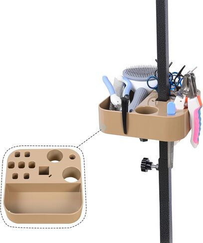 TopLove Portable Pet Grooming Tool, Dog Grooming Arm Accessories, Pet Hairdressing Scissors Clips Brushes Organizer for Pet Shop in Saudi Arabia