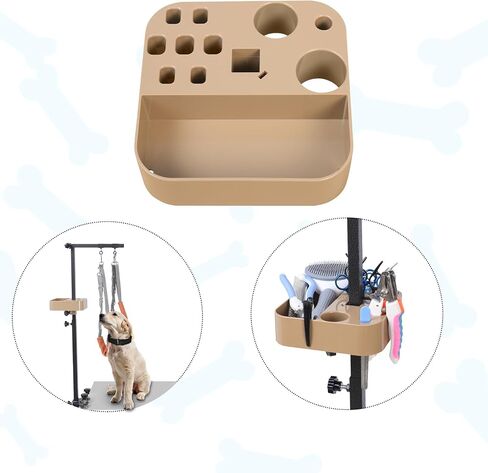 TopLove Portable Pet Grooming Tool, Dog Grooming Arm Accessories, Pet Hairdressing Scissors Clips Brushes Organizer for Pet Shop in Saudi Arabia
