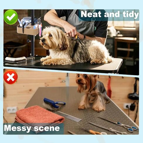 TopLove Portable Pet Grooming Tool, Dog Grooming Arm Accessories, Pet Hairdressing Scissors Clips Brushes Organizer for Pet Shop in Saudi Arabia