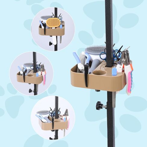 TopLove Portable Pet Grooming Tool, Dog Grooming Arm Accessories, Pet Hairdressing Scissors Clips Brushes Organizer for Pet Shop in Saudi Arabia