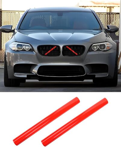 Grill Inserts Trims for BMW 1 2 3 4 5 6 7 Series, Compatible with BMW V Brace Wrap Covers Grill Stripes Grille Inserts Stripes Wrap (Blue, F20 F30) in Kuwait