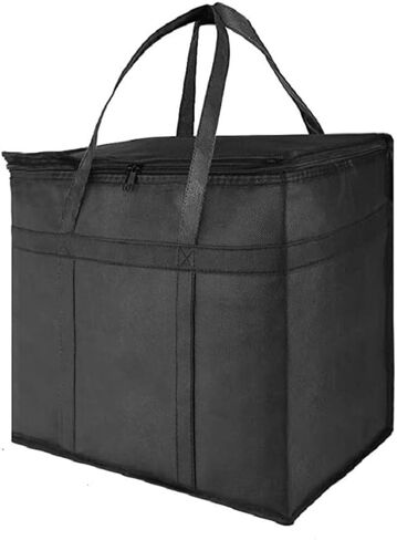 NZ Home Insulated Cooler Bag and Food Warmer (XL Plus, 2 Pack) for Food Delivery & Grocery Shopping with Zippered Top, Blue in Saudi Arabia