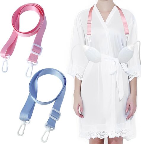 2 Pcs Adjustable Shower Lanyards for Mastectomy Drain Holder JP Drainage，Breast Cancer Lanyard-Surgery Recovery Management,Fter Mastectomy Must Haves (Pink and Blue) in Saudi Arabia