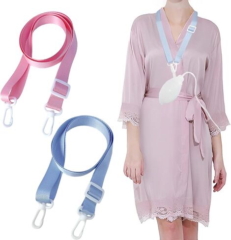 2 Pcs Adjustable Shower Lanyards for Mastectomy Drain Holder JP Drainage，Breast Cancer Lanyard-Surgery Recovery Management,Fter Mastectomy Must Haves (Pink and Blue) in Saudi Arabia