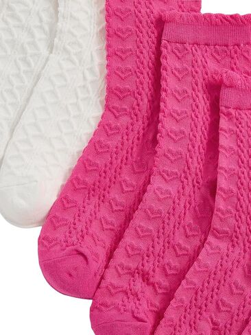 OYOANGLE Women's 3 Pairs Cable Knit Casual Crew Socks Stretchy Solid Simple Socks in Kuwait