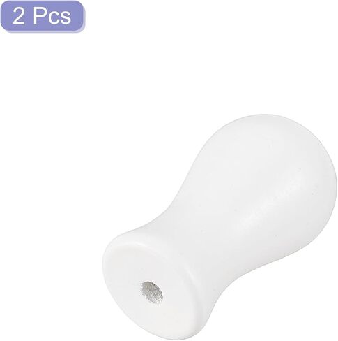 Uxcell 2PCS CORD مقابض ، 32 مم نافذة الأعمى شرابات السحب الخشبية شرابة السلك القطرات سحب نهاية الستائر الستائر الظل ، بني in Kuwait