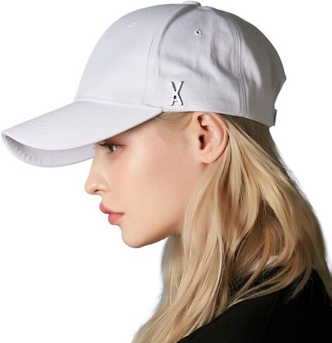 Varzar 【شعار مسمار المتجر الرسمي فوق قبعة الكرة / 4Colors للجنسين على الوجه الصغير تأثير قبعة حماية الأشعة فوق البنفسجية. in Kuwait