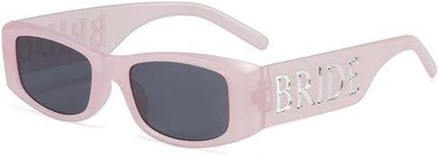 Aimée 25SS Rectangular Frame Bachelorette Sunglasses, Metal Plated BRIDE Temples, P/bride Sunglasses Collection in Saudi Arabia