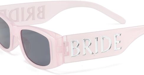 Aimée 25SS Rectangular Frame Bachelorette Sunglasses, Metal Plated BRIDE Temples, P/bride Sunglasses Collection in Saudi Arabia