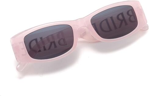 Aimée 25SS Rectangular Frame Bachelorette Sunglasses, Metal Plated BRIDE Temples, P/bride Sunglasses Collection in Saudi Arabia