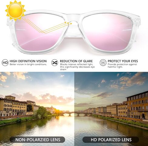 KesaPlan Classic Polarized Sunglasses Womens Mens, Trendy Retro Womens Sunglasses Men Driving Sun Glasses UV Protection in Saudi Arabia