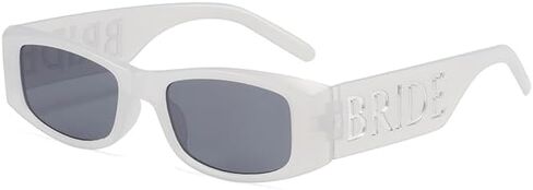 Aimée 25SS Rectangular Frame Bachelorette Sunglasses, Metal Plated BRIDE Temples, P/bride Sunglasses Collection in Saudi Arabia