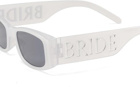 Aimée 25SS Rectangular Frame Bachelorette Sunglasses, Metal Plated BRIDE Temples, P/bride Sunglasses Collection in Saudi Arabia