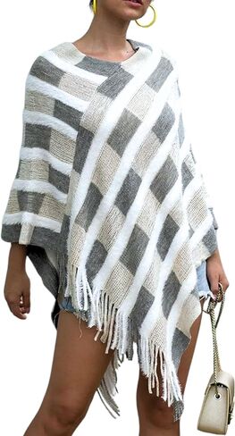 Chic Cardigan Bohemian Poncho | Soft and Comfortable Lightweight Cardigan Poncho | Cute and Stylish Shawl in Kuwait