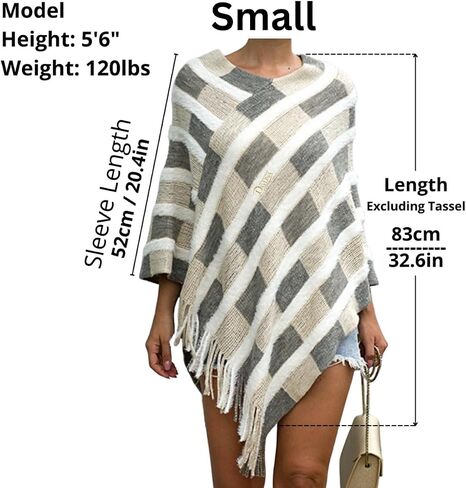 Chic Cardigan Bohemian Poncho | Soft and Comfortable Lightweight Cardigan Poncho | Cute and Stylish Shawl in Kuwait