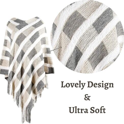 Chic Cardigan Bohemian Poncho | Soft and Comfortable Lightweight Cardigan Poncho | Cute and Stylish Shawl in Kuwait