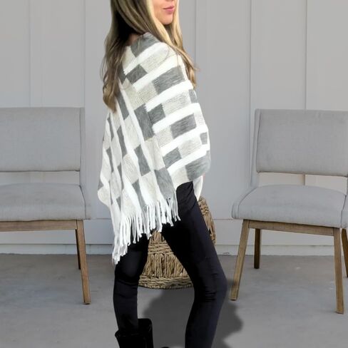 Chic Cardigan Bohemian Poncho | Soft and Comfortable Lightweight Cardigan Poncho | Cute and Stylish Shawl in Kuwait
