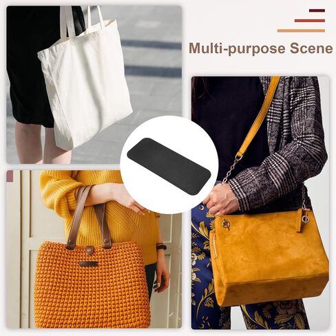 uxcell 2Pcs Felt Base Shaper, 12.4x5 Inch Rectangle Bag Bottom Shaper Pad Bag Cushion Base Purse Liner Board Insert Arc Corner for Handbags Tote Crossbody Bag Backpack, Black in Saudi Arabia