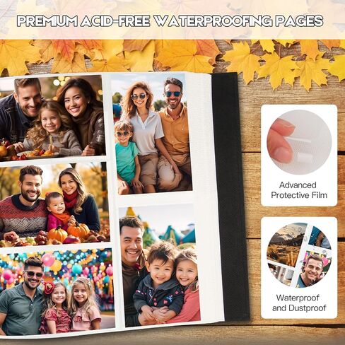 Linen Hardcover Photo Album 4x6 1000 Photos Large Capacity for Family Wedding Anniversary Baby Vacation, 4x6 Photo Albums with Front Window Holds 1000 Horizontal and Vertical 4 x 6 Pictures(Black) in Saudi Arabia