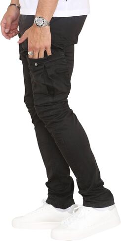 Soroor Cargo Pants for Men, Slim Fit Tapered Mens Cargo Pants, Tactical Pant for Men Work & Utility | Stretch Sateen Cotton in Kuwait
