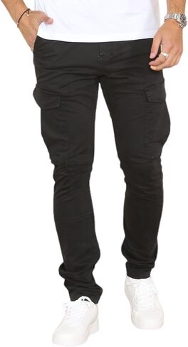 Soroor Cargo Pants for Men, Slim Fit Tapered Mens Cargo Pants, Tactical Pant for Men Work & Utility | Stretch Sateen Cotton in Kuwait