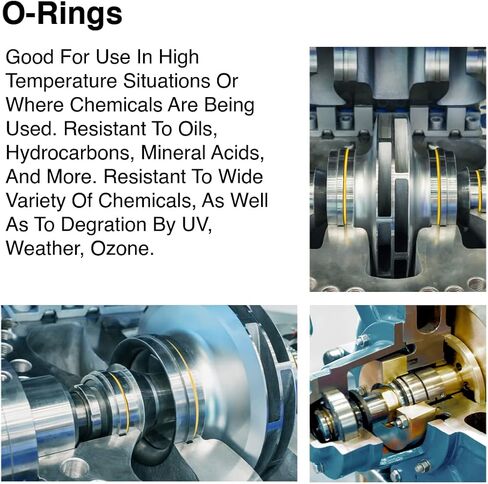 132 Viton O-Ring, 75A Durometer, Black, 1-3/4" ID, 1-15/16" OD, 3/32" Width (Pack of 25) in Saudi Arabia