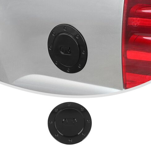 Linskip Gas Tank Cap Cover Compatible with Chevy Avalanche Suburban Tahoe & GMC Yukon 2007-2013, Fuel Filler Door Cover, Interior Accessories(Black) in Kuwait