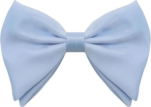 Oversized Bow Ties for Men, Satin Pre-Tied Bowties Clip on Big Mens Bow Tie for Tuxedo Vest Wedding Party Banquet in Saudi Arabia