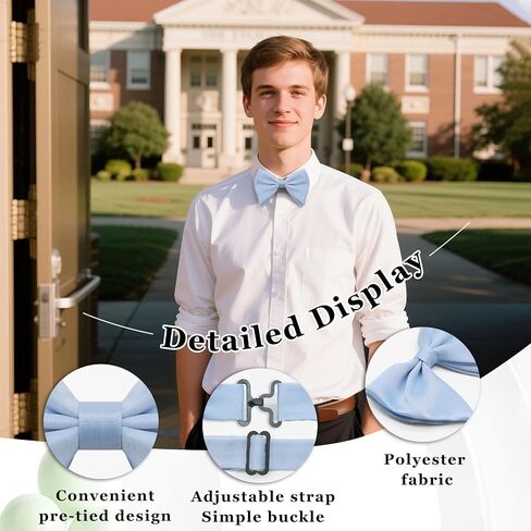 Oversized Bow Ties for Men, Satin Pre-Tied Bowties Clip on Big Mens Bow Tie for Tuxedo Vest Wedding Party Banquet in Saudi Arabia