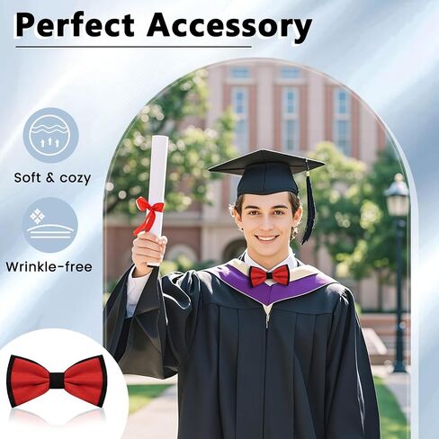 Bow Ties for Men, Bowties Men Adjustable Men's Pre-tied Bow Tie for Wedding Party School Leisure Graduation Banquet in Saudi Arabia