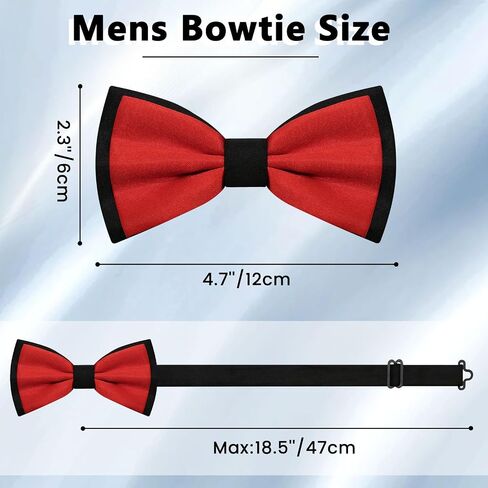 Bow Ties for Men, Bowties Men Adjustable Men's Pre-tied Bow Tie for Wedding Party School Leisure Graduation Banquet in Saudi Arabia
