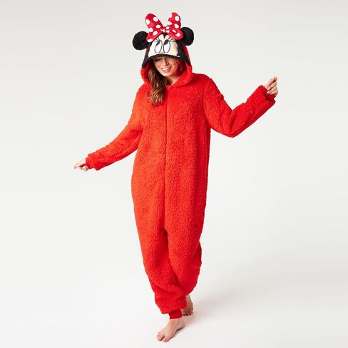 Disney Stitch Womens Fleece Pajama Hooded Cosy Lounge Wear Fluffy Fleece Nightwear Stitch Gifts for Her in Saudi Arabia