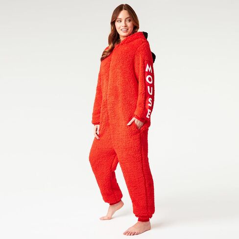 Disney Stitch Womens Fleece Pajama Hooded Cosy Lounge Wear Fluffy Fleece Nightwear Stitch Gifts for Her in Saudi Arabia