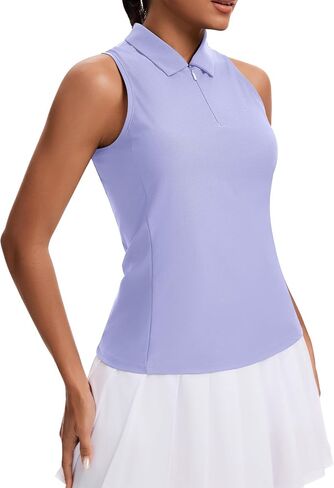 قميص Joygirl Womens Golf Sirtless Polo Racerback Racerback Collared Tennis lears up Quick Dry Dry Dry Tank Tops in Kuwait