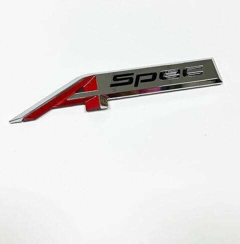 A-Spec Emblem Replacement for Acura A-Spec Side Fender Rear Trunk Badge OEM Size 3D Metal Luxury Sport Decal Stickers 08F20-3S5-200B (Black) in Saudi Arabia