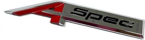 A-Spec Emblem Replacement for Acura A-Spec Side Fender Rear Trunk Badge OEM Size 3D Metal Luxury Sport Decal Stickers 08F20-3S5-200B (Black) in Saudi Arabia