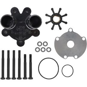 46-807151A14 مجموعة من مضخة المياه ومجموعة المكره ، تستبدل مجموعة Mercruiser Bravo 4.3،5.0،7،6.2،7.4،8.2l live V6/8-إصلاح البحرية الداخلية ، لسييرا 18-3150 ، Quicksilver 8071a14 ، Mercury 46-807151a7