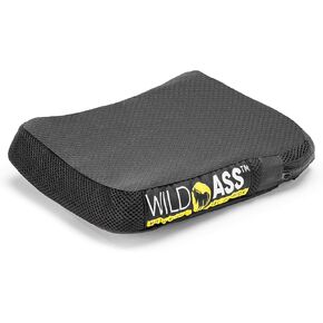 Motorcycle Air Gel Pillion-Lite Seat Cushion - Ergonomic Adjustable Air Pad with Cover, Straps - Ultimate Passenger Comfort & Relief, Cool Flow Motorcycle Accessories for Long Rides - Black