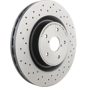 Brembo 09.C828.11 UV Coated Pillar Vented drilled Brake Rotor SUBARU OE# 26300VA000