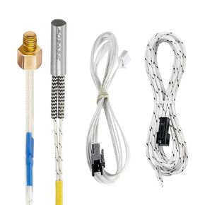 5Aplusreprap Ender-3 Heater NTC thermistor: with M3 Thread Stud thermistor，Fast-Plug Connector Compatible with Creality Ender 3/3 V2/3 Neo/3 V2 Neo/3S/3 PRO/5/5 PRO Hotend(Length 51inches / 1.3meter)