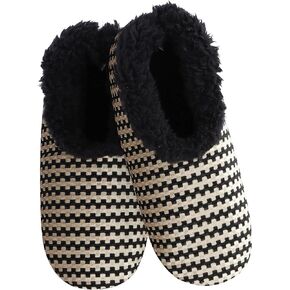 Snoozies Sloosies Solid Chenille Slippers - Slipper Goots Fuzzy للنساء - أحجام وألوان متعددة