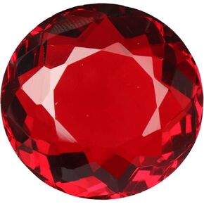 GEMHUB AAA+ Quality 66.25 Ct. Round Cut Brazilian Blood Red Topaz Hydrothermal Stone