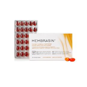 Membrasin Vitality Pearls | 30 Gel Capsules | Supports Feminine Hydration | Estrogen-Free Oral Supplement | Omega 3, 6, 7, 9 & Sea Buckthorn Oil